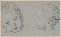 F 030
<br/>
Twee kinderkopjes
<br/>
<em>Domenichino (1581-1641)</em>